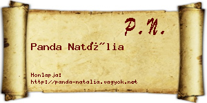 Panda Natália névjegykártya